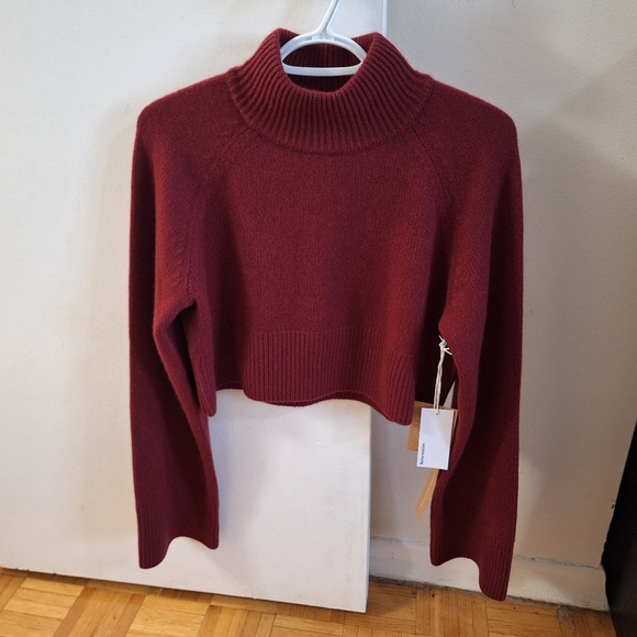 Reformation Garrett Cropped Cashmere Sweater (Brand New) - Picture 4 of 12